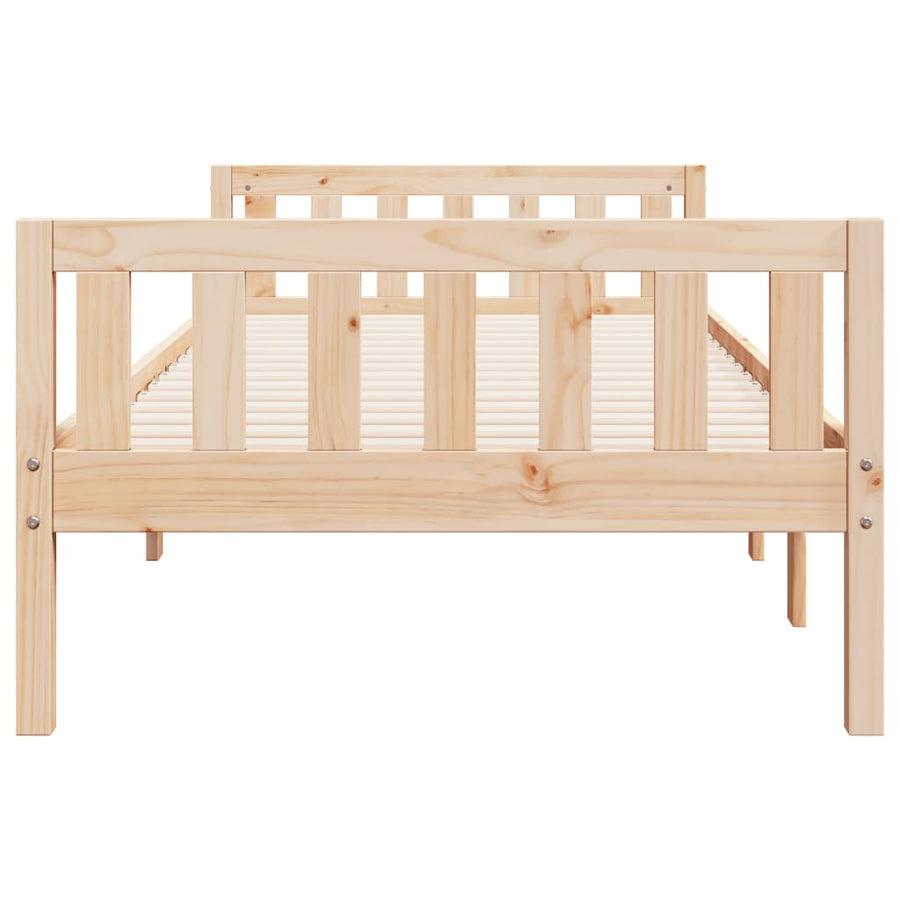 Kinderbed zonder matras massief grenenhout 75x190 cm