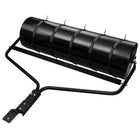 Towable lawn roller with aeration spikes 63 L iron black