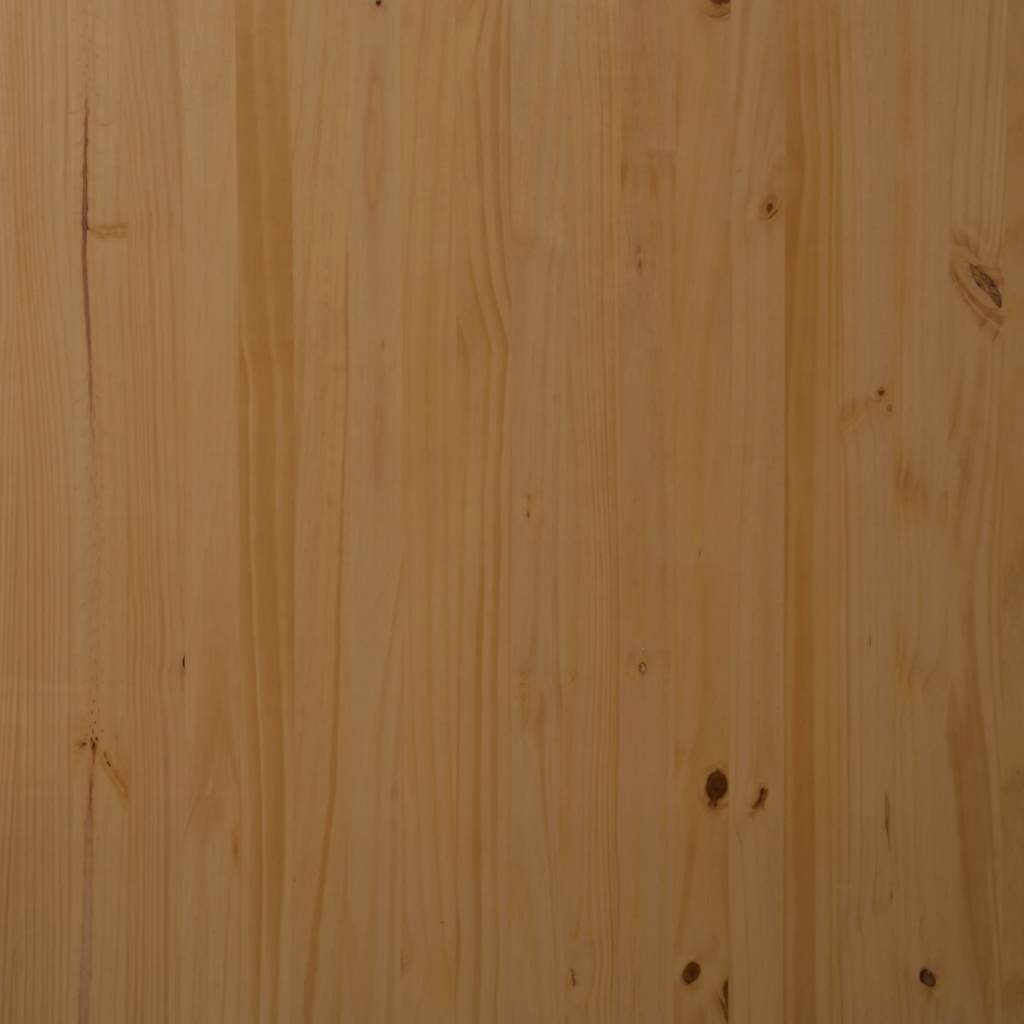 Ladekast Moss Verrijdbaar Massief Grenenhout Honingbruin En Wit 53 x 39 x 65.5 cm