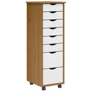 Ladekast MOSS 34x39x103 cm massief grenenhout honingbruin