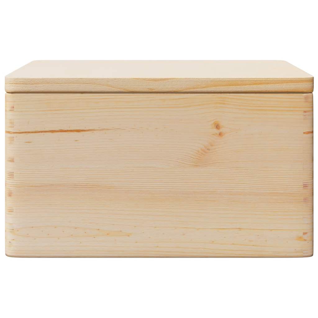 Houten kist met deksel 40x30x23 cm massief grenenhout