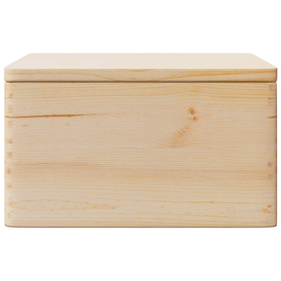 Houten kist met deksel 40x30x23 cm massief grenenhout