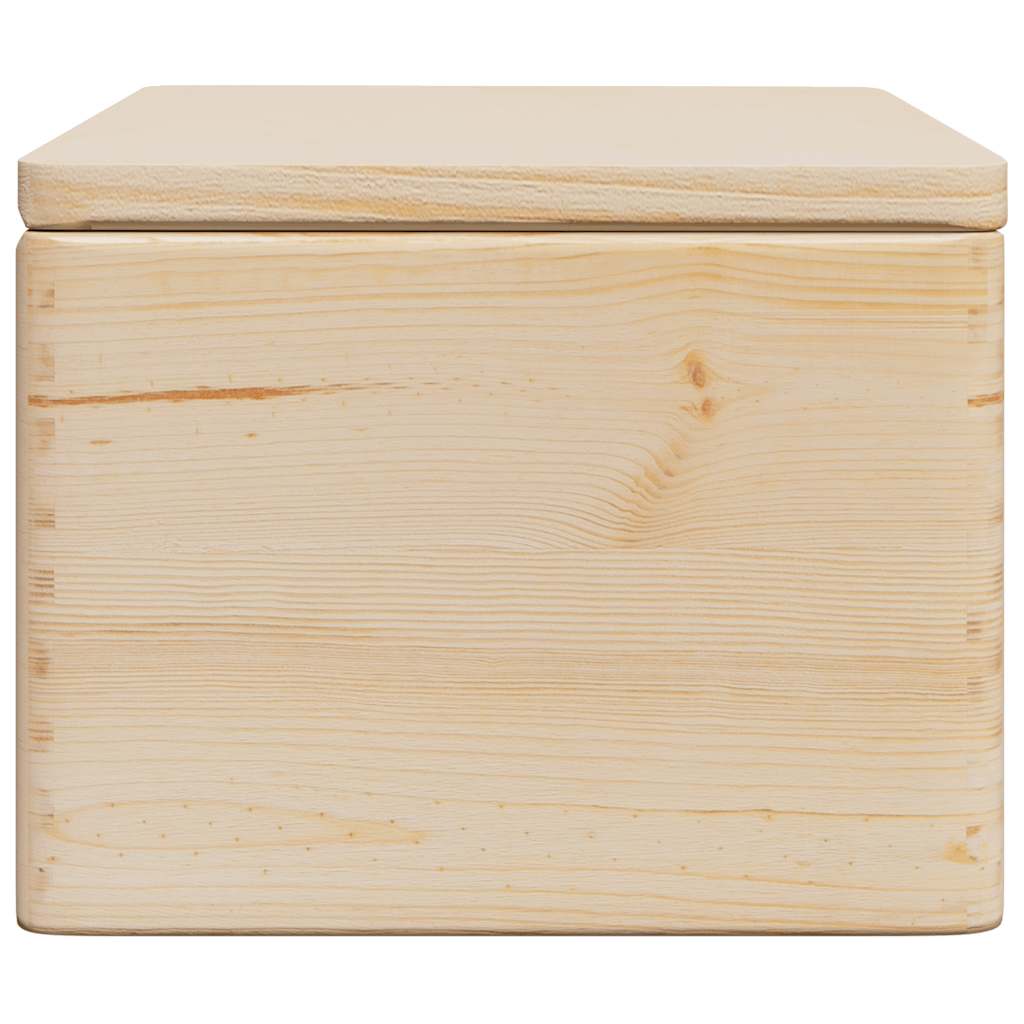 Houten kist met deksel 40x30x23 cm massief grenenhout