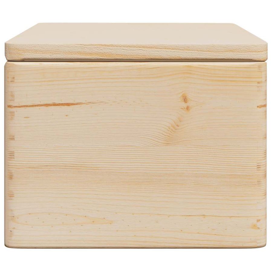 Houten kist met deksel 40x30x23 cm massief grenenhout