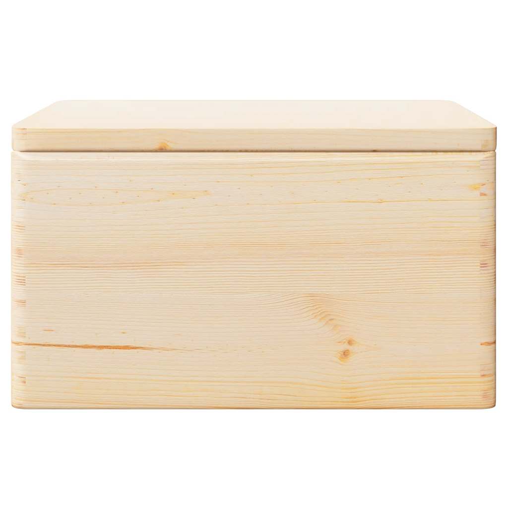 Houten kist met deksel&handvatten 40x30x23cm massief grenenhout