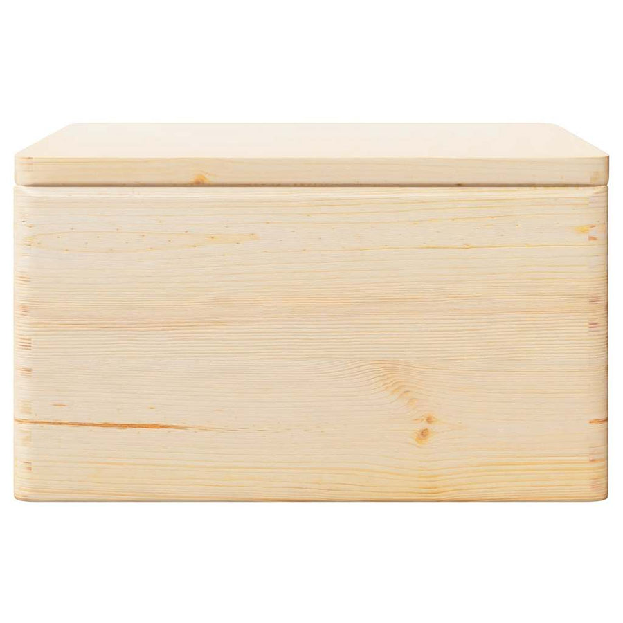 Houten kist met deksel&handvatten 40x30x23cm massief grenenhout