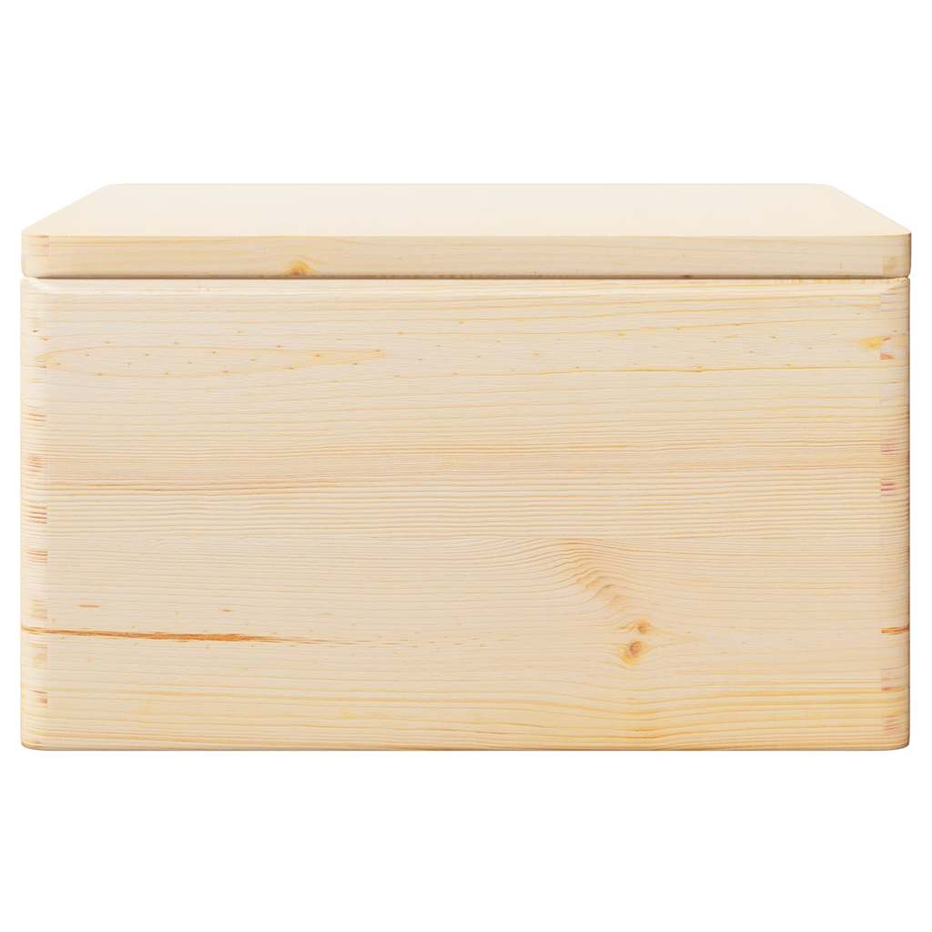 Houten kist met deksel&handvatten 40x30x23cm massief grenenhout