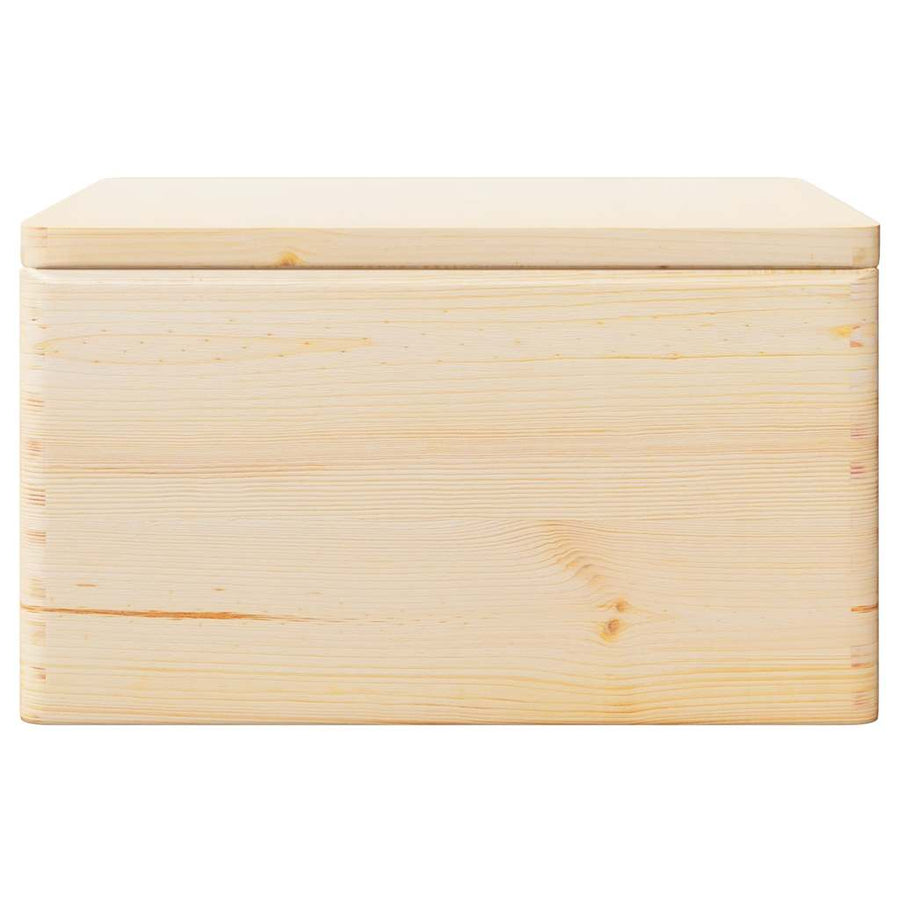 Houten kist met deksel&handvatten 40x30x23cm massief grenenhout