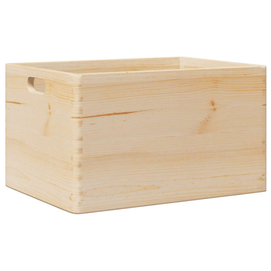 Houten kist met handvatten 40x30x23 cm massief grenenhout