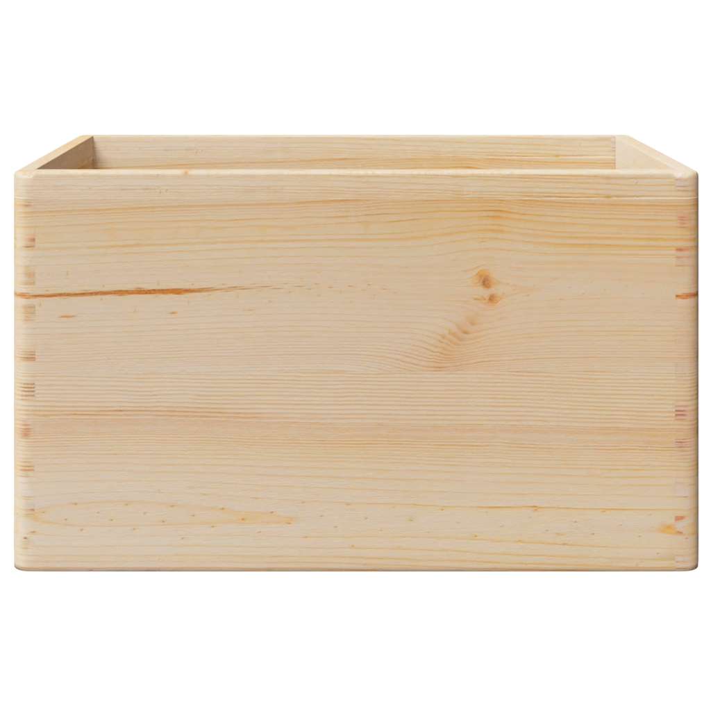 Houten kist met handvatten 40x30x23 cm massief grenenhout