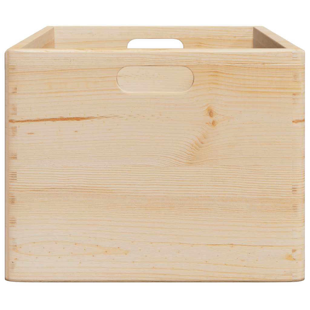 Houten kist met handvatten 40x30x23 cm massief grenenhout