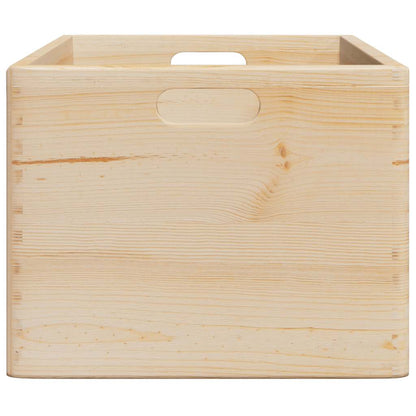 Houten kist met handvatten 40x30x23 cm massief grenenhout