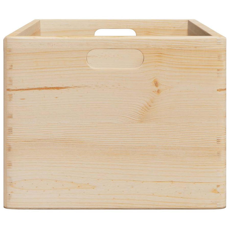 Houten kist met handvatten 40x30x23 cm massief grenenhout