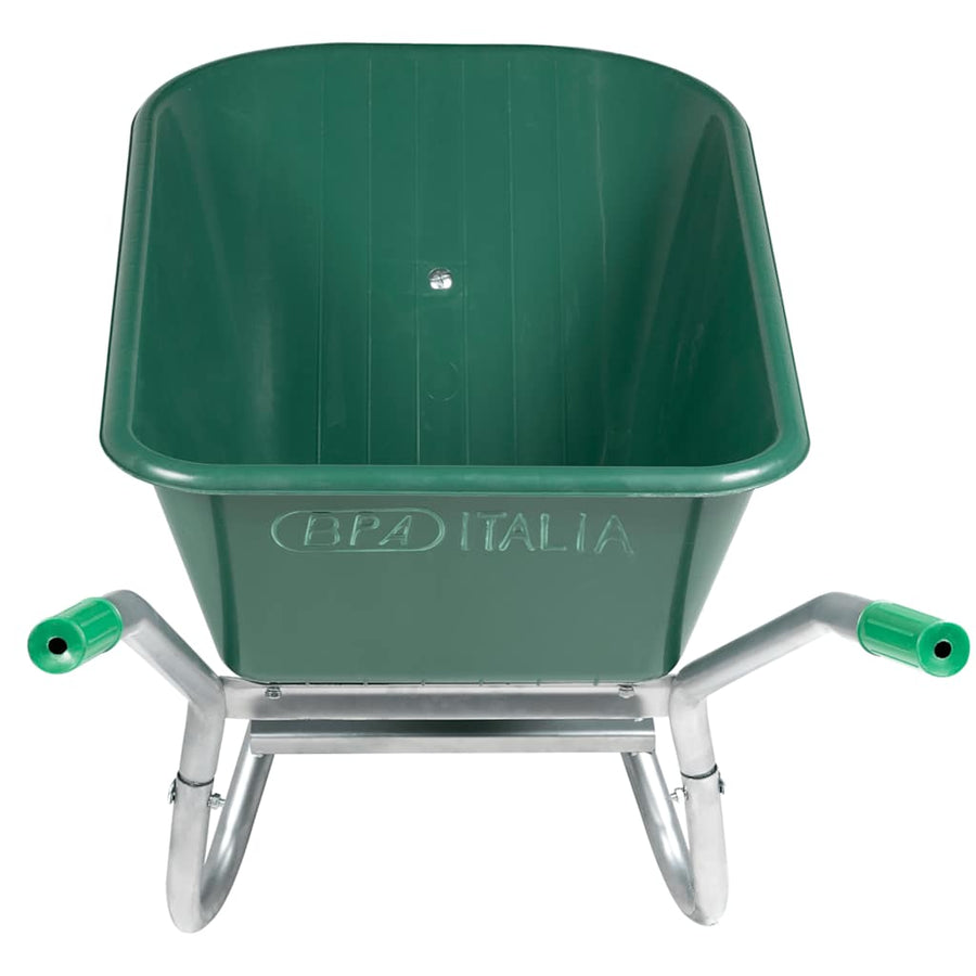 Kruiwagen 90 L 150 kg gegalvaniseerd staal en kunststof groen