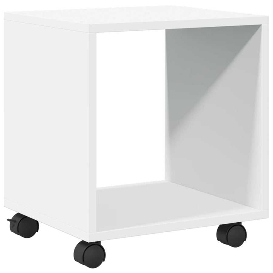 Rolkast 37x33x42,5 cm bewerkt hout wit