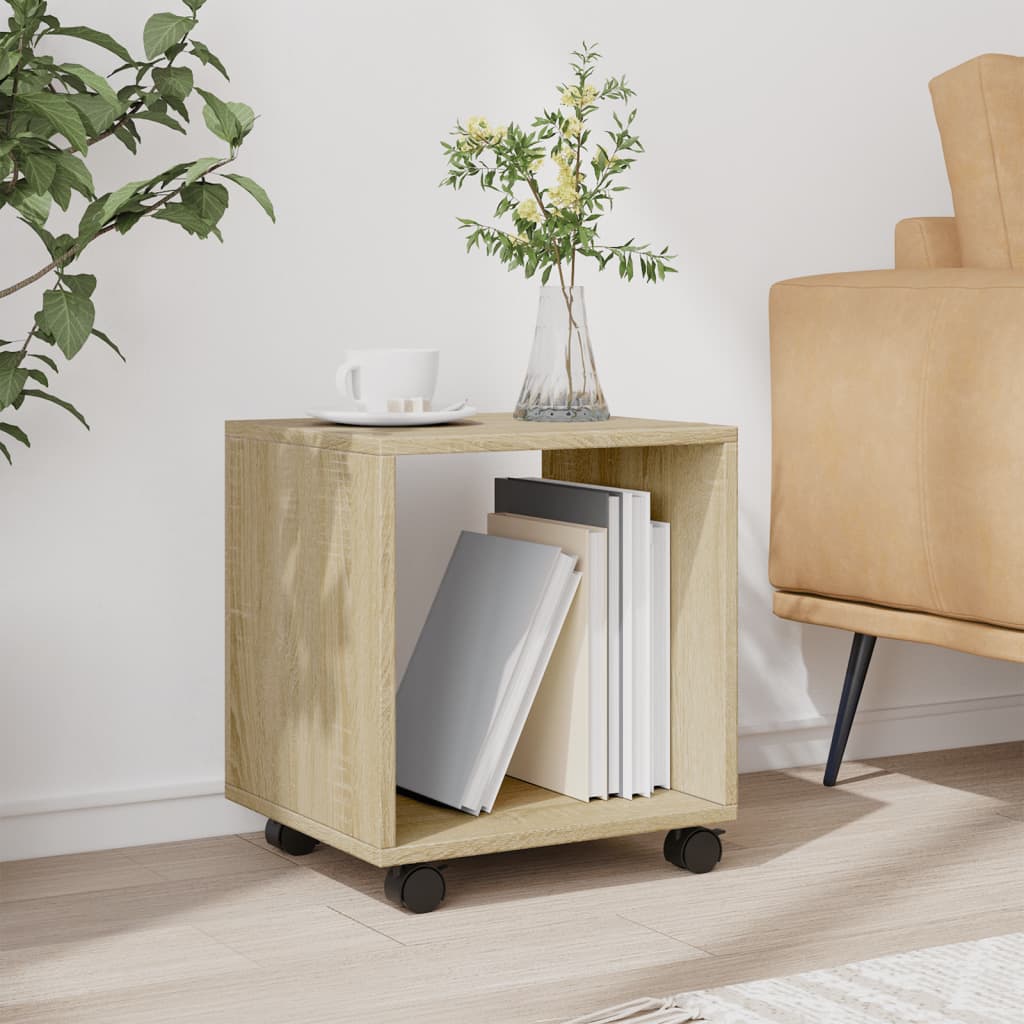 Rolkast 37x33x42,5 cm bewerkt hout sonoma eikenkleurig