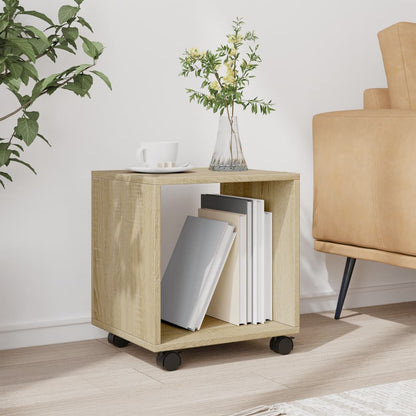 Rolkast 37x33x42,5 cm bewerkt hout sonoma eikenkleurig