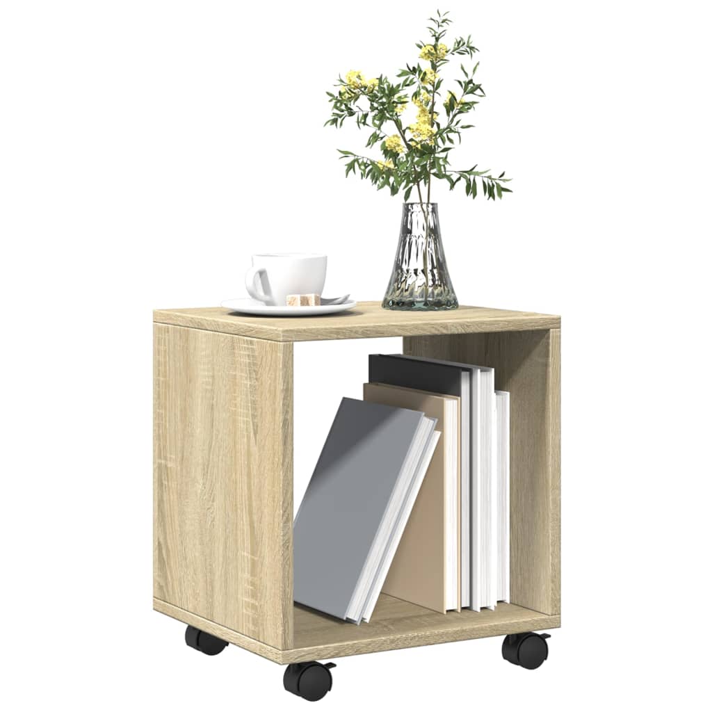 Rolkast 37x33x42,5 cm bewerkt hout sonoma eikenkleurig