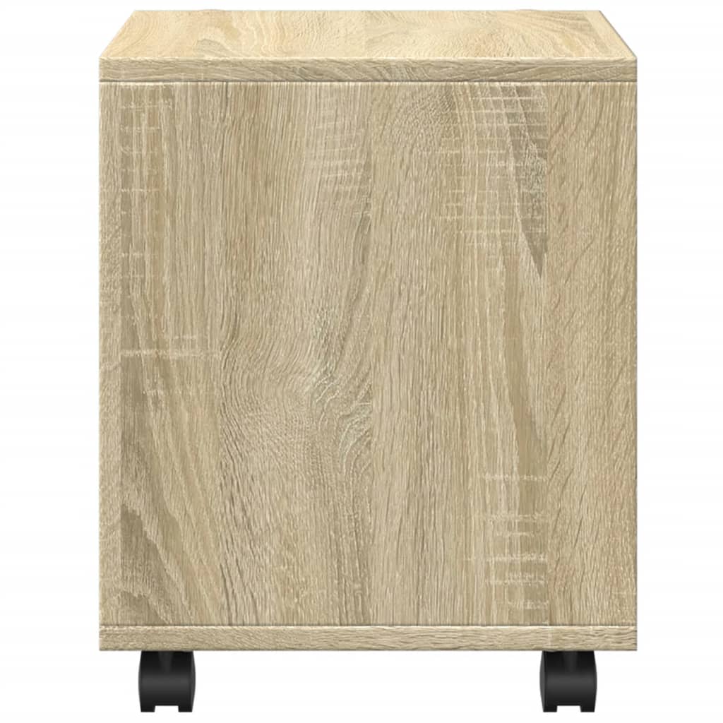 Rolkast 37x33x42,5 cm bewerkt hout sonoma eikenkleurig