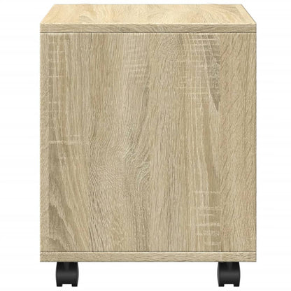 Rolkast 37x33x42,5 cm bewerkt hout sonoma eikenkleurig
