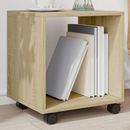 Rolkast 37x33x42,5 cm bewerkt hout sonoma eikenkleurig