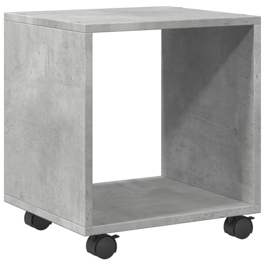 Rolkast 37x33x42,5 cm bewerkt hout betongrijs