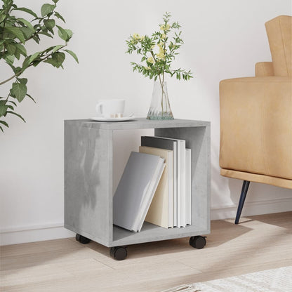 Rolkast 37x33x42,5 cm bewerkt hout betongrijs