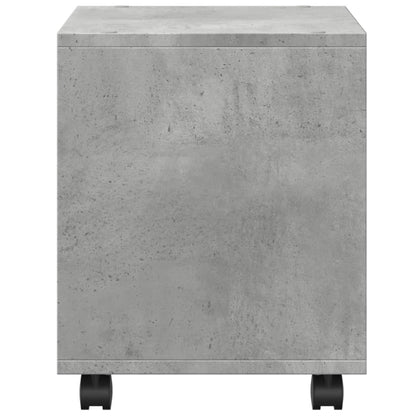 Rolkast 37x33x42,5 cm bewerkt hout betongrijs