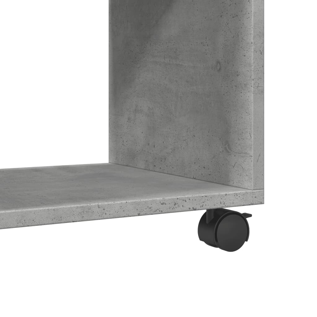 Rolkast 37x33x42,5 cm bewerkt hout betongrijs