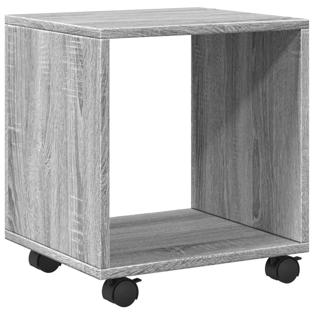 Rolkast 37x33x42,5 cm bewerkt hout grijs sonoma eiken kleurig