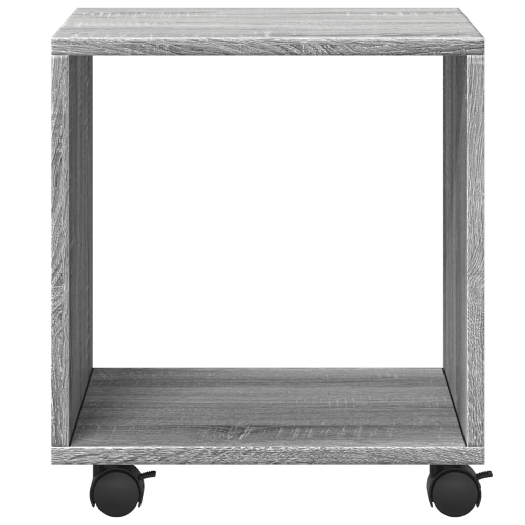 Rolkast 37x33x42,5 cm bewerkt hout grijs sonoma eiken kleurig
