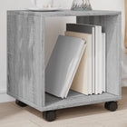 Rolkast bewerkt hout 37x33x42,5 cm grijs