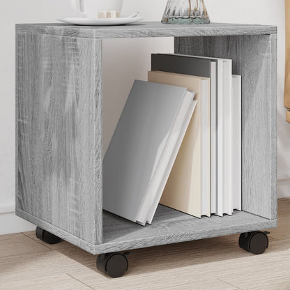 Rolkast 37x33x42,5 cm bewerkt hout grijs sonoma eiken kleurig