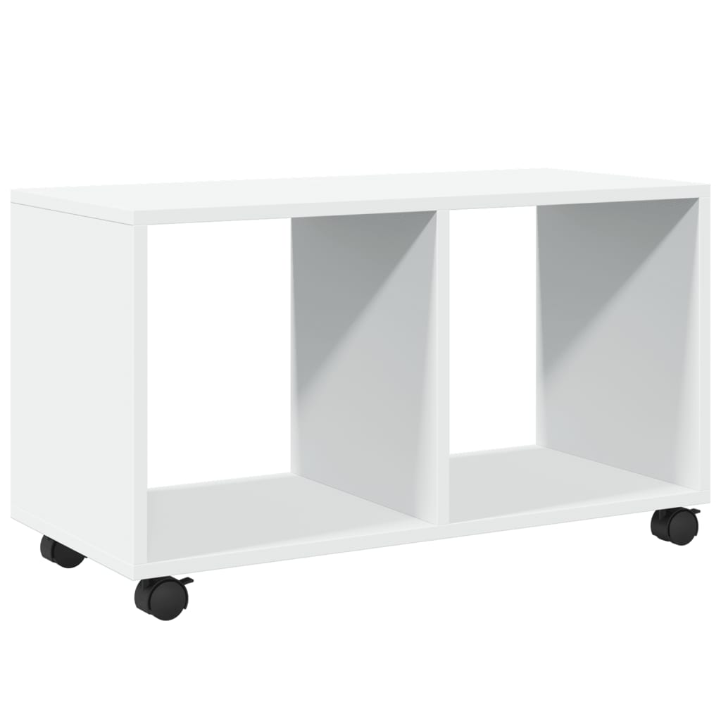Rolkast 72x33x42,5 cm bewerkt hout wit
