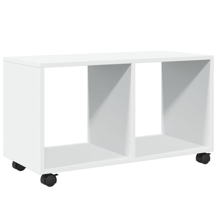 Rolkast 72x33x42,5 cm bewerkt hout wit