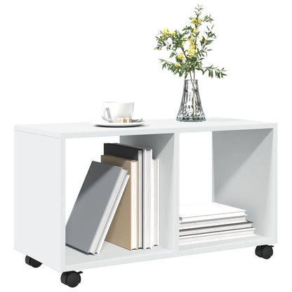 Rolkast 72x33x42,5 cm bewerkt hout wit
