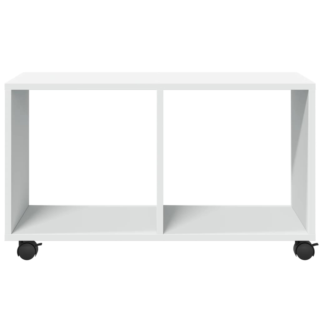 Rolkast 72x33x42,5 cm bewerkt hout wit