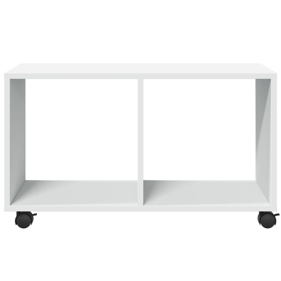 Rolkast 72x33x42,5 cm bewerkt hout wit