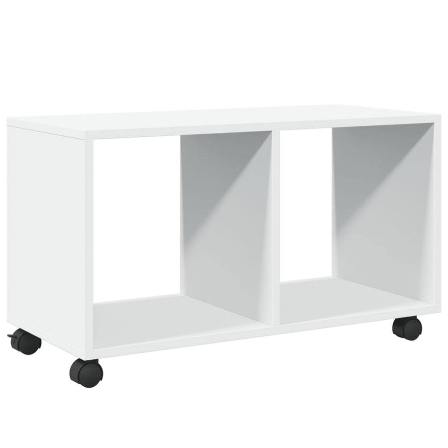 Rolkast 72x33x42,5 cm bewerkt hout wit