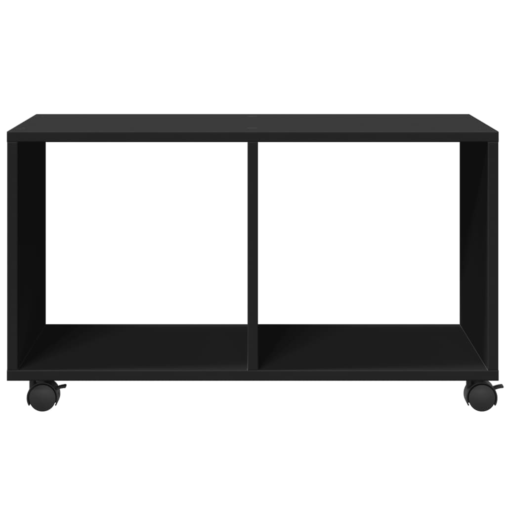 Rolkast 72x33x42,5 cm bewerkt hout zwart