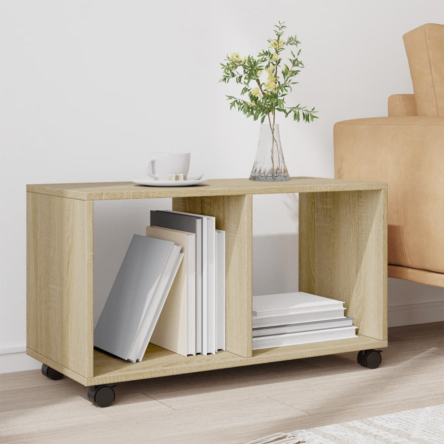 Rolkast 72x33x42,5 cm bewerkt hout sonoma eikenkleurig