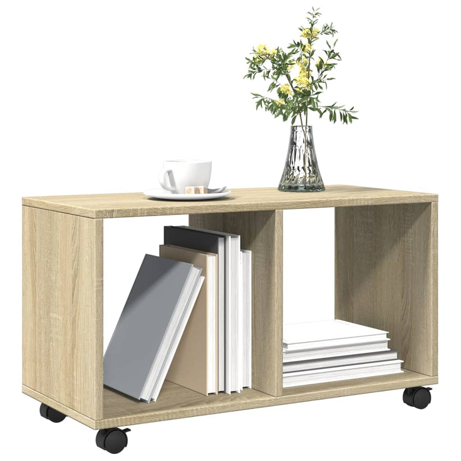 Rolkast 72x33x42,5 cm bewerkt hout sonoma eikenkleurig
