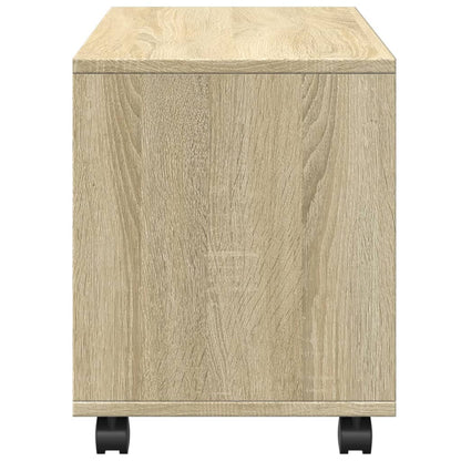 Rolkast 72x33x42,5 cm bewerkt hout sonoma eikenkleurig