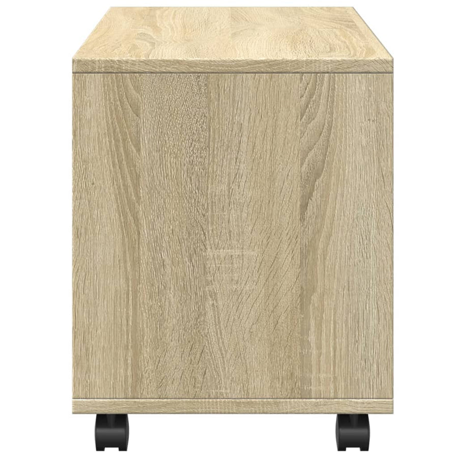 Rolkast 72x33x42,5 cm bewerkt hout sonoma eikenkleurig