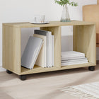 Rolling cabinet 72x33x42.5 cm engineered wood Sonoma oak finish