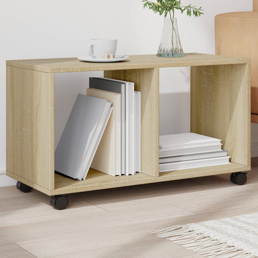 Rolkast 72x33x42,5 cm bewerkt hout sonoma eikenkleurig