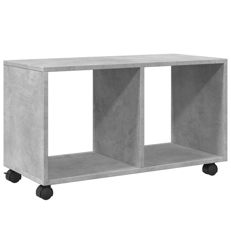 Rolkast 72x33x42,5 cm bewerkt hout betongrijs