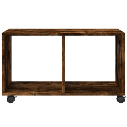 Rolkast 72x33x42,5 cm bewerkt hout gerookt eikenkleurig