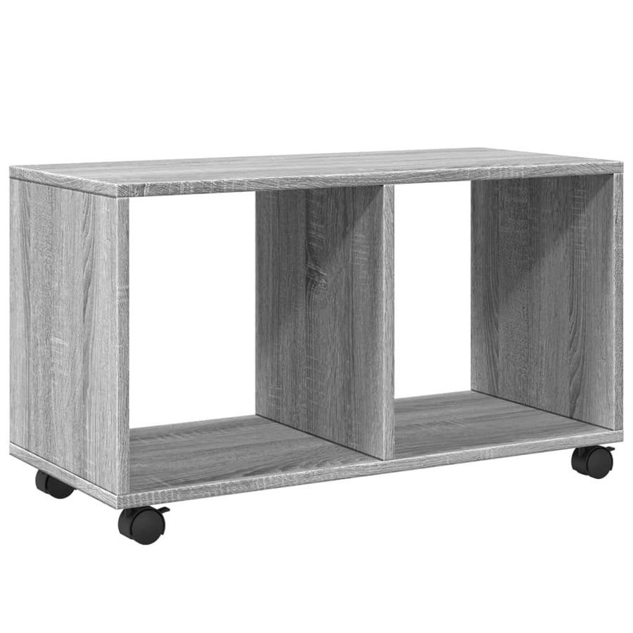 Rolkast 72x33x42,5 cm bewerkt hout grijs sonoma eikenkleurig