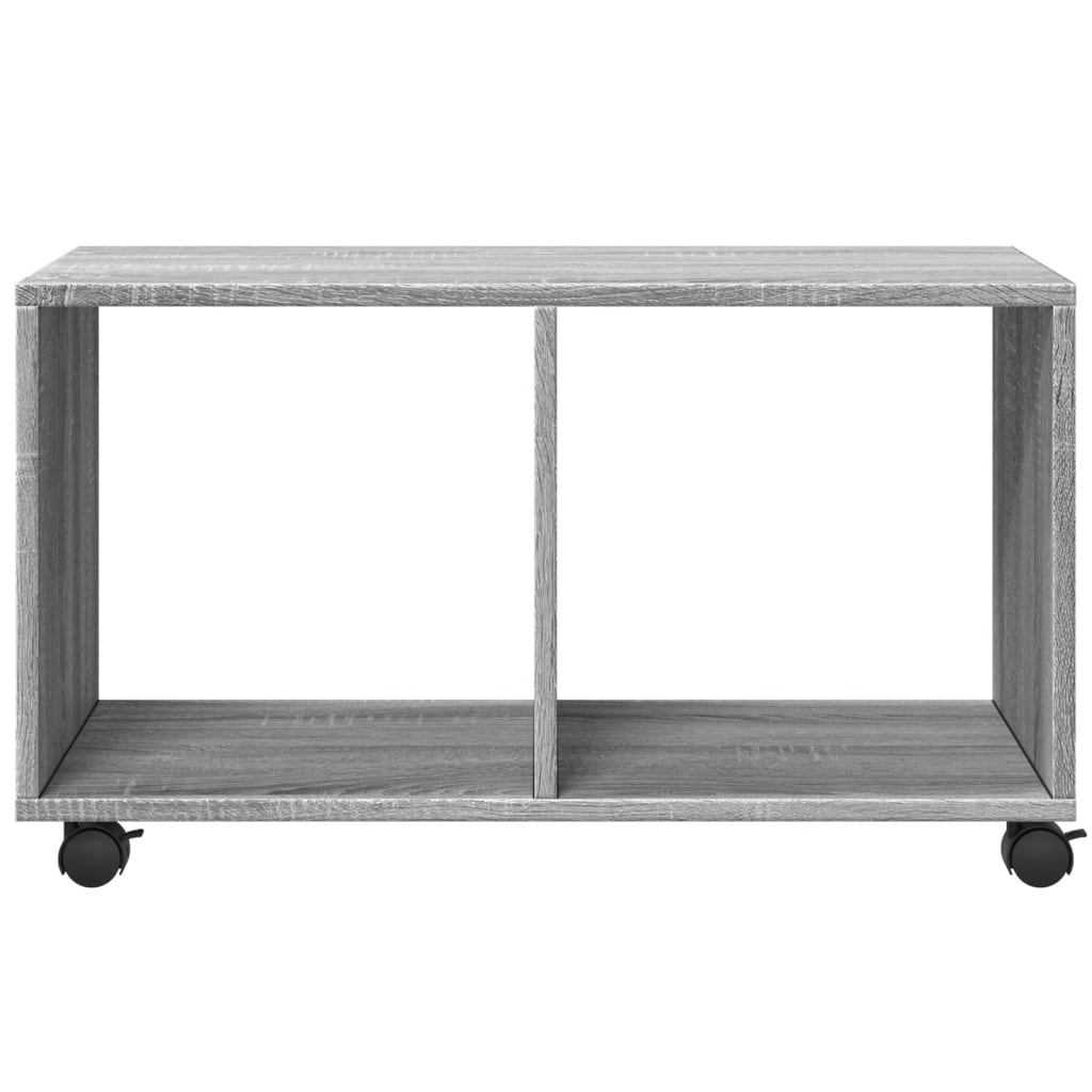 Rolkast 72x33x42,5 cm bewerkt hout grijs sonoma eikenkleurig